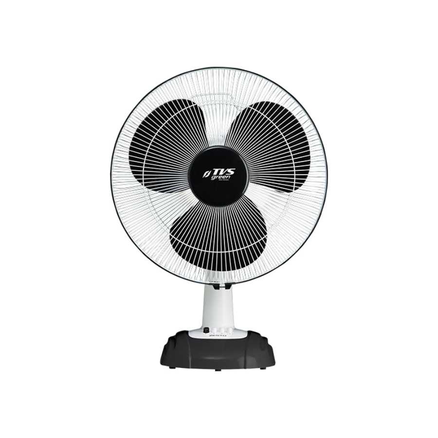 Lucas TVS Green Zesto Table Fan – Portable Fan | 400mm | 40W | Wider Swing | Rust-Proof Body