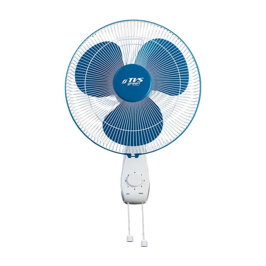Lucas TVS Green Zesto Wall Fan – Wall-Mounted Portable Fan | 400mm | 40W | Wider Swing | Rust-Proof Body