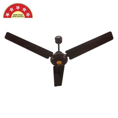 Lucas TVS Green Power Saver retro BLDC ceiling fan 1200mm in Brown finish