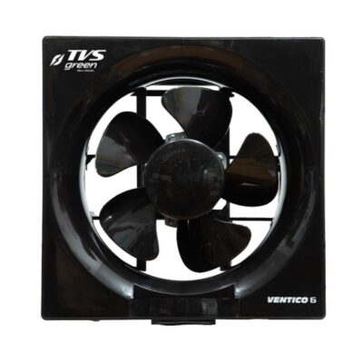 Lucas TVS Green Ventico 6 exhaust fan 150mm in Black finish front view