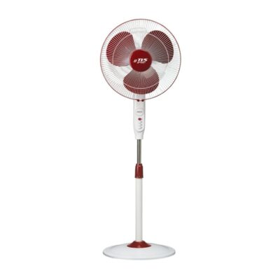 Lucas TVS Green Zesto Pedestal Fan 400mm in Maroon finish